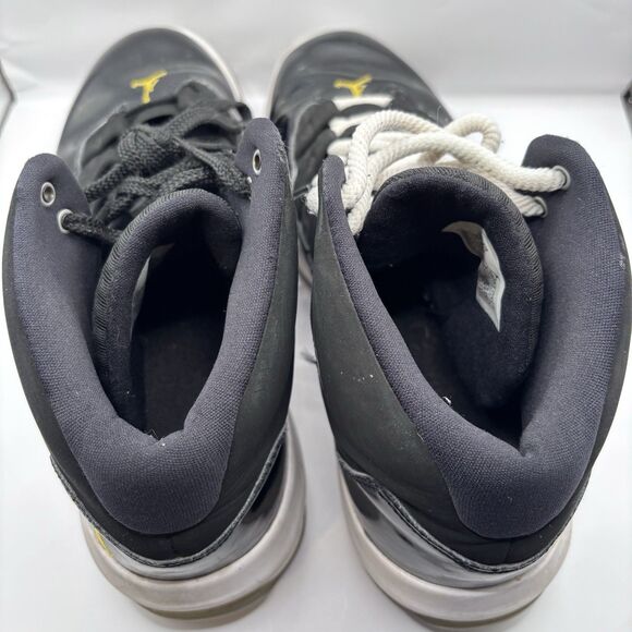 Jordan Max Aura Black White Gold Basketball Shoes Mens Size 10.5 AQ9084-041 - Picture 7 of 9